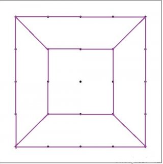 Geotábla, kétoldalas, 23x23 cm (1db, Geoboard, kézügyesség fejlesztő, gumis, kreatív képalkotó játék, 3-10 év)