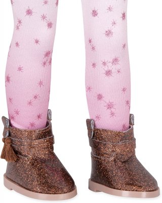 Glitter Girl Bright Stars Leggings és cipő, babaruha 36 cm-es babához (3-8 év)