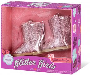 Glitter Girl Glitter on the Go Csizma, babaruha 36 cm-es babához (3-8 év)