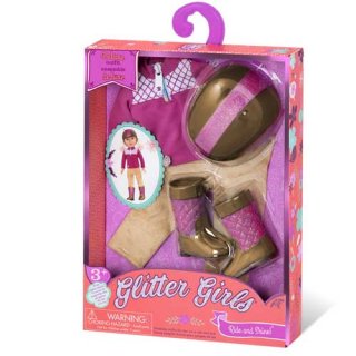 Glitter Girl Ride and Shine ruhakollekció, babaruha 36 cm-es babához (3-8 év)