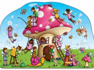 Gomba házikó puzzle (Orchard, fairy cottage, 15 db-os puzzle, 2-5 év)