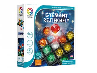 Gyémánt rejtekhely, Smart Games egyszemélyes logikai játék 80 feladvánnyal (10-99 év)