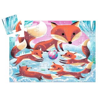 Gyömbér a kis róka, 24 db-os formadobozos puzzle, Djeco kirakó - 7285 (3-5 év)