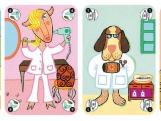Happy family (Djeco, 5115, gyűjtögetős kártyajáték, 5-99 év)