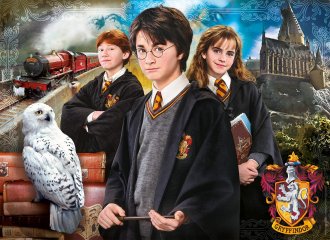 Harry Potter kirakó bőröndben, 1000 db-os puzzle (CLEM, 9-99 év)