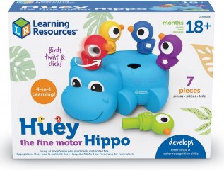 Hippo finommotorika fejlesztő víziló, Learning Resources készségfejlesztő játék (9108, 1,5-3 év)