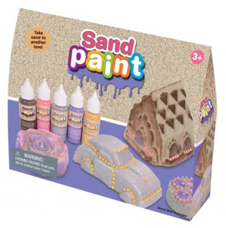 Homokfestő deco készlet, 5 színnel (Sand Paint, kreatív készlet, 3-12 év)