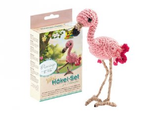 Horgoló készlet Flamingó, mini kreatív szett (8-14 év)