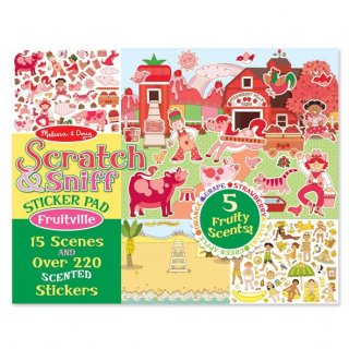 Illatos matrica gyűjtemény, 220 db-os (melissa&doug, 12193, 5 féle gyümölcs illatával, 4-10 év)