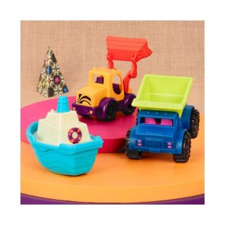 Jármű készlet (B.Toys, 1528Z, 3 db-os szett, 18 hó-6 év)