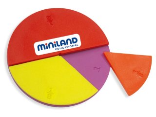 Játék a törtekkel (Miniland, 95218, logikai játék, 7-9 év)