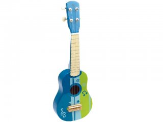 Játék gitár fiúknak (Hape, ukulele, fa hangszer, 2-5 év)