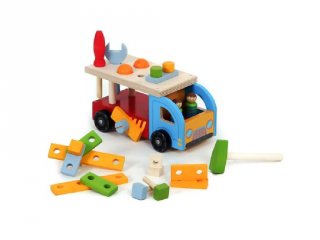 Játék szerszámos láda és kamion egyben (FP, gyerek fajáték, 2-5 év)