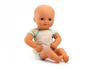 Játékbaba Green 32 cm, Djeco öltöztethető szerepjáték - 7880 (18 hó-6 év)