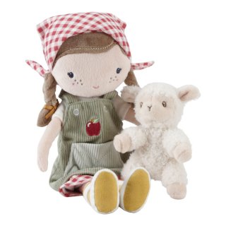 Játékbaba Little Farm, Rosa báránnyal 35 cm, Little Dutch szerepjáték díszdobozban (4565, 0-4 év)