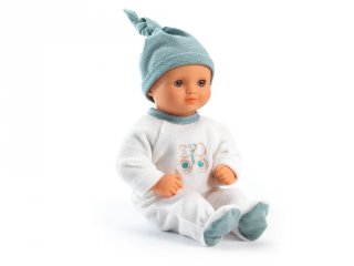 Játékbaba Neige barna szemű 32 cm, Djeco szerepjáték - 7878 (18 hó-6 év)