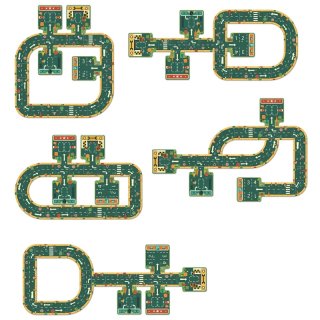 Játszószőnyeg puzzle Utak, Djeco 21 db-os óriás kirakó - 7162 (3-5 év)