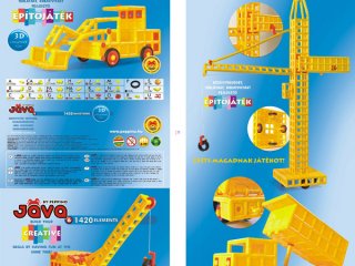 Jáva 6., Munkagépek (1420 db-os munkagépes építőjáték, 3-99 év)