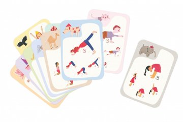 Jóga kvartett kártyajáték, Buki mozgásfejlesztő társasjáték (6-12 év)