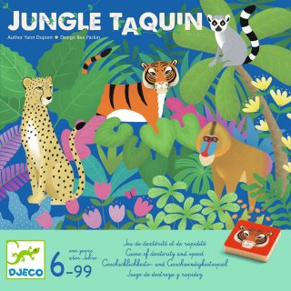 Jungle Taquin Csibészke, Djeco taktikai társasjáték 2 fő részére - 0800 (6-99 év)