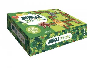 Jungle Zig-Zag, állatos dominó játék (Auzou, 5-7 év)