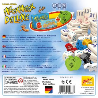 Kac Kac kukac Delux társasjáték fémdobozban, Zoch Heckmeck matekot megszerettető társasjáték (7-99)
