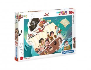 Kalózok puzzle, 104 db-os kirakó (CLEM, 6-8 év)