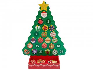 Karácsonyfa alakú Adventi naptár (Melissa Doug, mágneses karácsonyi játék, 3-9 év)
