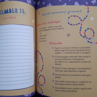 Karácsonyvárók naplója, Adventi foglalkoztató füzet (MO, 9-14 év)