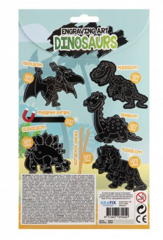 Karckép hűtőmágnes készítő Dinoszauruszok, kreatív szett (Grafix)