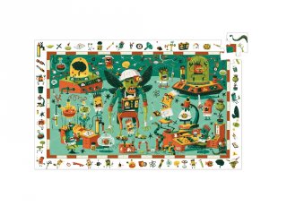 Képkereső puzzle, Őrült labor (Djeco, 7455, 200 db-os kirakó, 6-12 év)