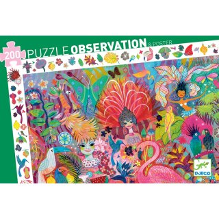 Képkereső puzzle Riói karnevál, Djeco 200 db-os kirakó - 7452 (6-14 év)