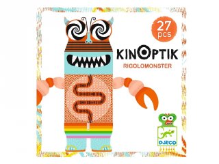 Kinoptik Vicces szörnyek, Djeco 3D-s optikai puzzle - 5603 (5-8 év)