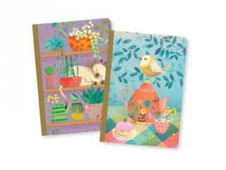 Kis méretű A6 jegyzetfüzet 2 db Marie, Djeco Lovely Paper papír írószer - 3590