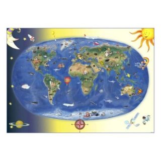Kis világjáró atlasz, matricás foglalkoztató a világ játékos felfedezéséhez (MO, 6-10 év)