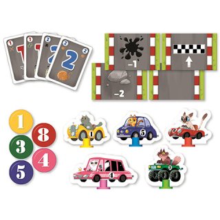 Kitty Race, autóversenyes kártyajáték (CLEM, 7-99 év)