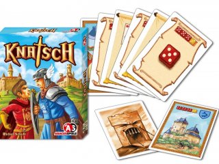 Knatsch, Kockapóker középkori módra! (Abacusspiele, stratégiai társasjáték-, és kockajáték, 8-99 év)