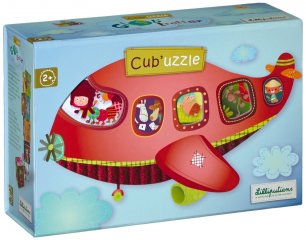 Kocka kirakó, Világjáró (Lilliputiens, 86422, 9 db-os kocka puzzle, 1-5 év)