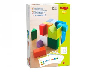 Kockamix 3D, 19 db-os Haba logikai építőjáték fából (3-12 év)