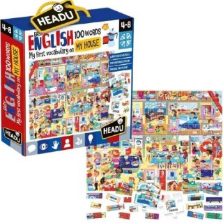Könnyen angolul, 100 szó Otthon angol nyelvtanulást segítő játék (Headu, 4-8 év)