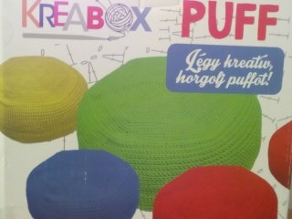Kreabox DIY Csináld magad puff készítő Bordó, kreatív szett (10-99 év)
