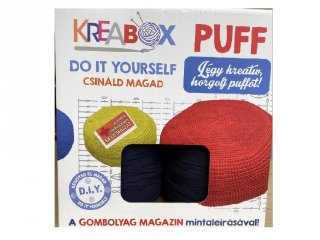 Kreabox DIY Csináld magad puff készítő Sötétkék, kreatív szett (10-99 év)