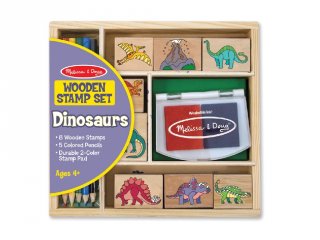 Kreatív nyomda készlet: dinoszauruszos (Melissa&Doug, 1633, kreatív szett, 3-9 év)