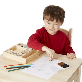 Kreatív nyomda készlet: lovas (Melissa&Doug, 2410, kreatív szett, 4-9 év)