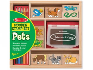 Kreatív nyomdakészlet, Állatos (Melissa&Doug, 9363, kreatív szett, 4-9 év)