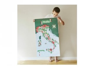 Kreatív poszter készítés 1600 db puzzle matricával, Olaszország (Poppik, 8-12 év)