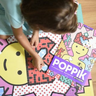 Kreatív poszter készítés 1600 db puzzle matricával, Pop művészet (Poppik, 7-12 év)