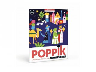 Kreatív poszter készítés 520 db puzzle matricával, Karácsony (Poppik, 4-8 év)