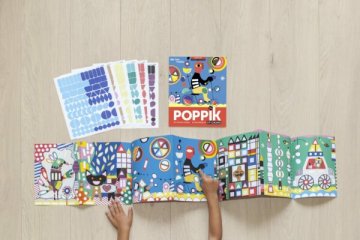 Kreatív poszter készítés 520 db puzzle matricával, Modern művészet (Poppik, 4-7 év)
