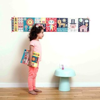 Kreatív poszter készítés 750 db puzzle matricával, Cirkusz (Poppik, 3-6 év)